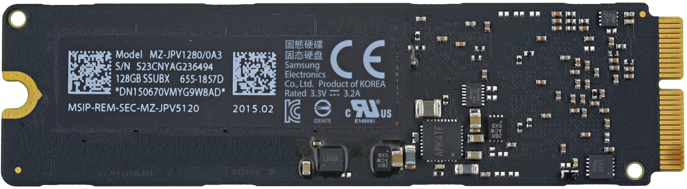 An image of an Apple SSD